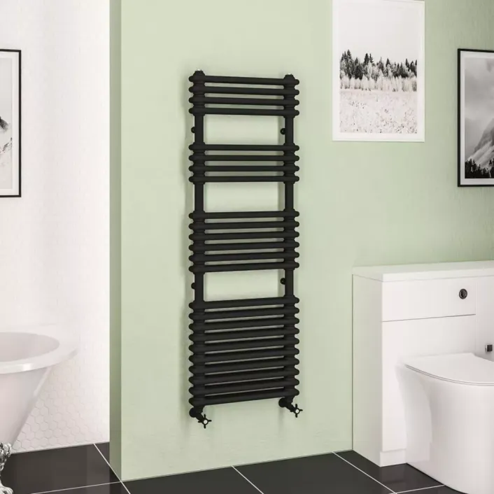 Eastbrook Imperia 2 Column Multirail 1430 x 500mm Matt Black