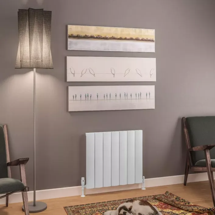 Eastbrook Tordino 600 x 660 Aluminium Radiator Matt White