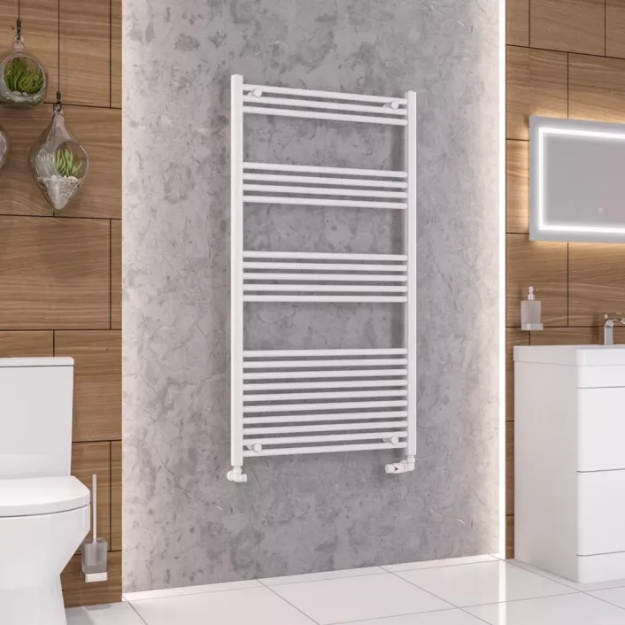 Eastbrook Wendover Straight Multirail 1400 x 750 Gloss White