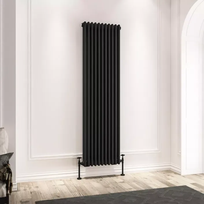 Eastbrook Imperia 3 Column Radiator 1800 x 515mm Matt Black