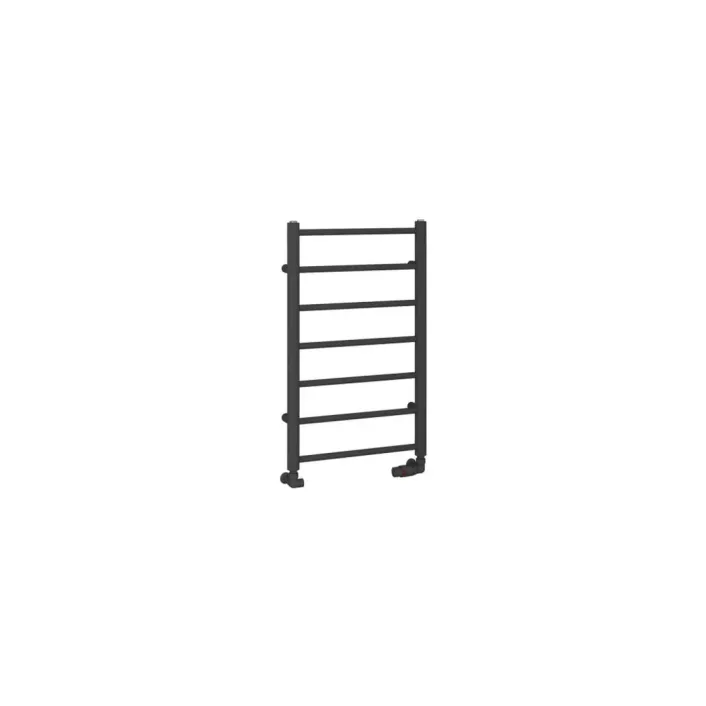 Eastbrook Tuscan Round 800 x 500 Towel Rail Matt Anthracite