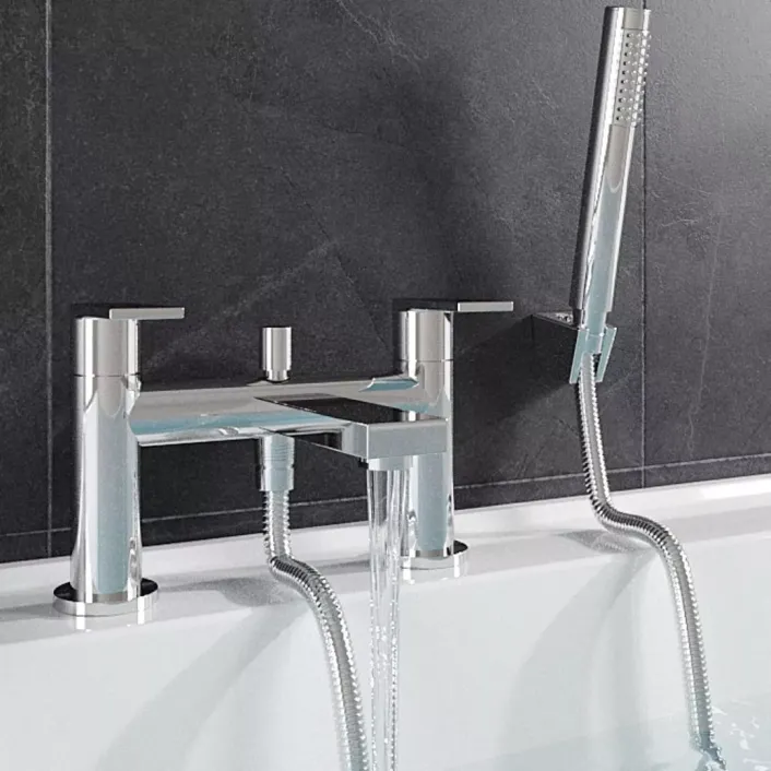 Eastbrook Westbury Bath Shower Mixer Tap (BSM) Including Handset & Holder - Chrome