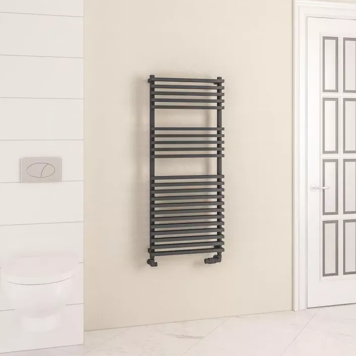 Eastbrook Rowsham 1200 x 500mm Towel Rail Matt Anthracite