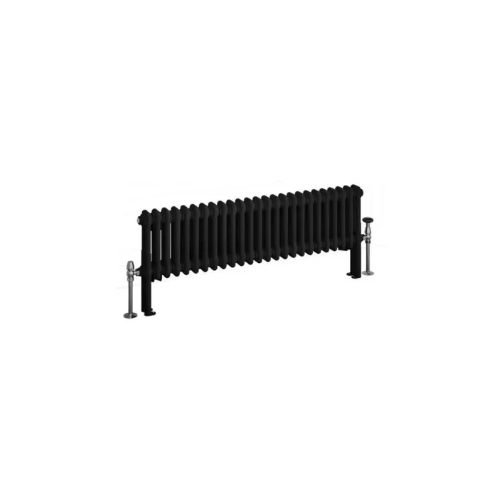 Eastbrook Imperia 2 Column Radiator 300 x 1145mm Matt Black