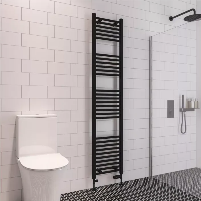 Eastbrook Wingrave 1800 x 400 Straight Multirail Matt Black