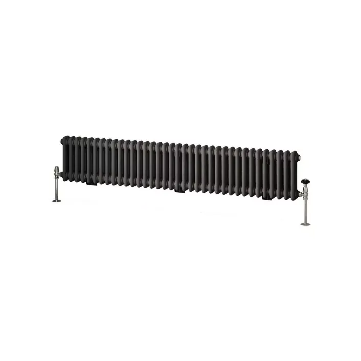Eastbrook Imperia 2 Column Radiator 300 x 1640mm Matt Anthracite