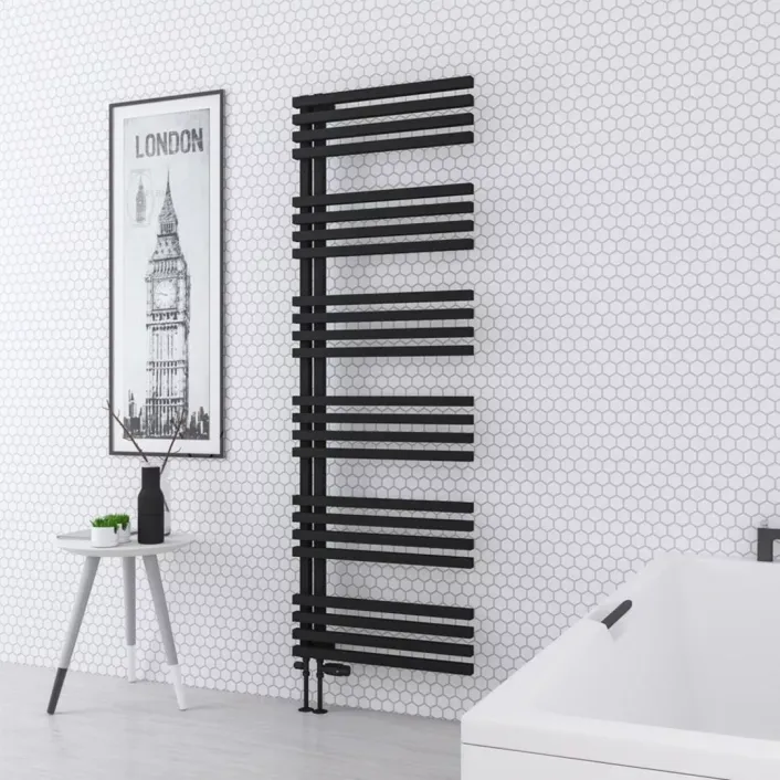 Eastbrook Reinbach 1800 x 600mm Towel Rail Matt Black