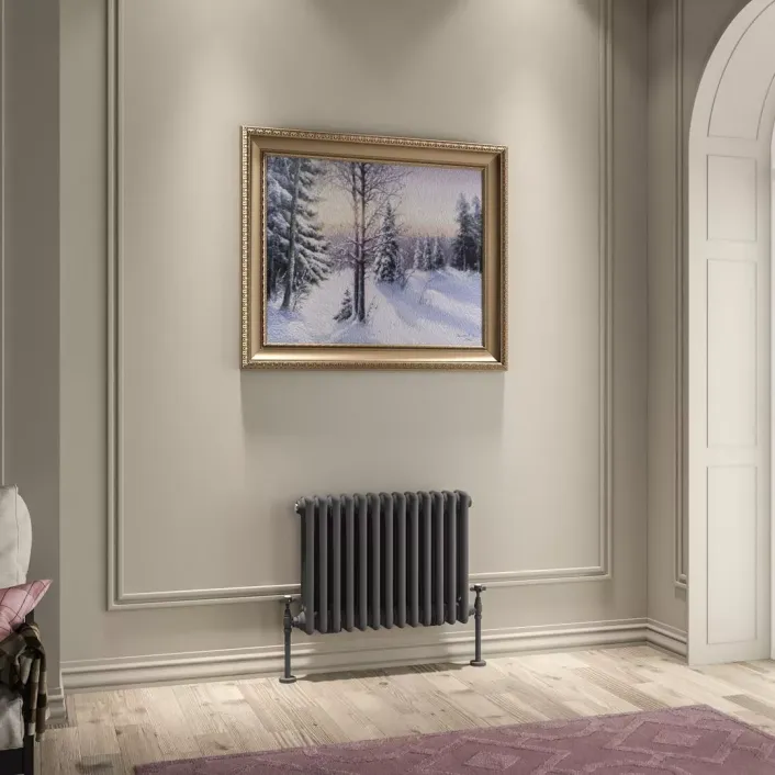 Eastbrook Imperia 3 Column Radiator 450 x 605mm Matt Anthracite