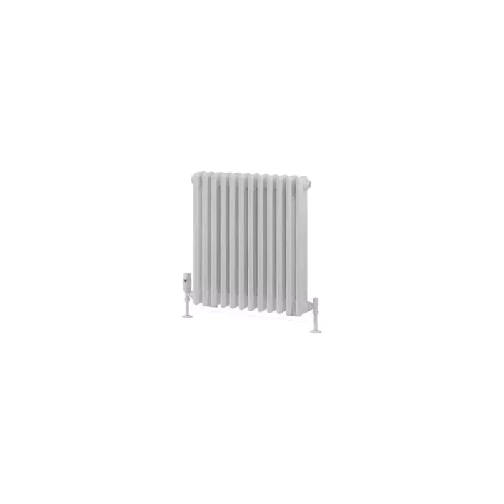 Eastbrook Rivassa 3 Column Radiator 600 x 563mm Gloss White