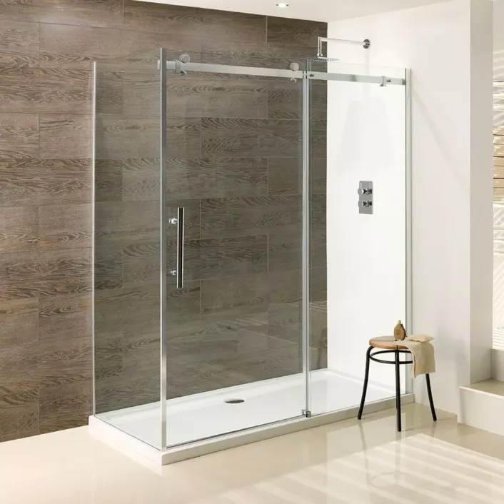 Eastbrook Vanguard 10mm 2000mm x 1100mm Slider Shower Door - Chrome