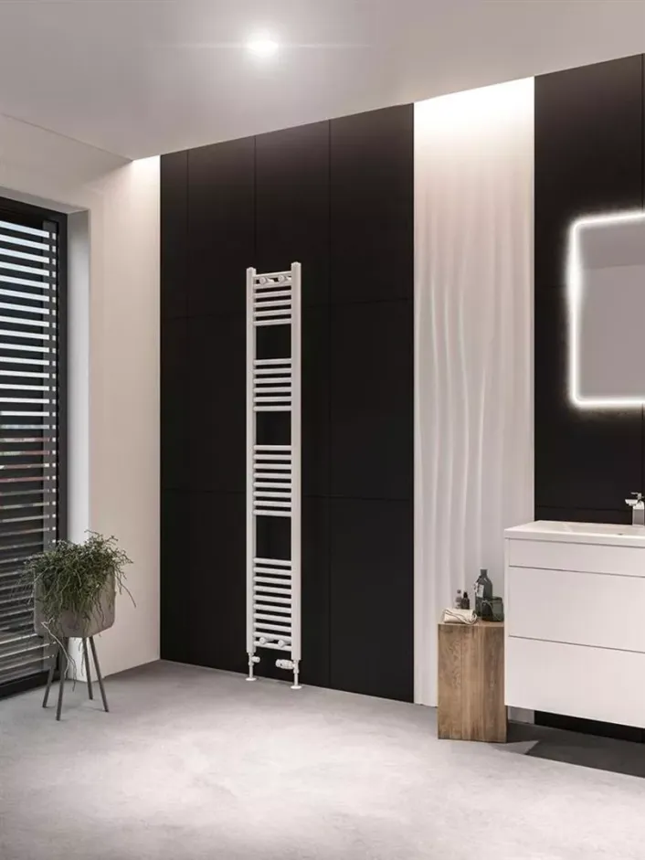Eastbrook Wingrave 1800 x 300 Straight Multirail Matt White
