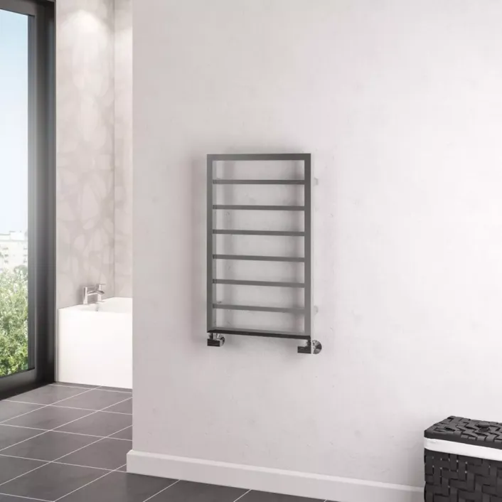 Eastbrook Ryton 800 x 500mm. Towel Rail Chrome