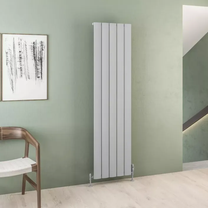 Eastbrook Malmesbury 1800 x 470 Aluminium Radiator Matt Grey