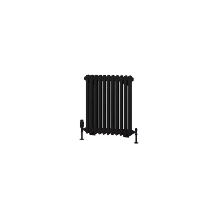 Eastbrook Rivassa 2 Column Radiator 600 x 518mm Matt Black