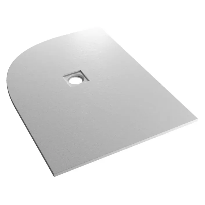 Eastbrook Crossland 1200mm x 900mm Left Hand (LH) Quad Slate Finish Shower Tray - Light Grey