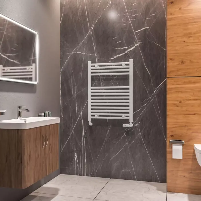 Eastbrook Westward 800 x 600 Straight Multirail Gloss White