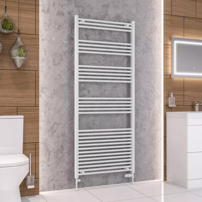 Eastbrook Wendover Straight Multirail 1800 x 750 Gloss White