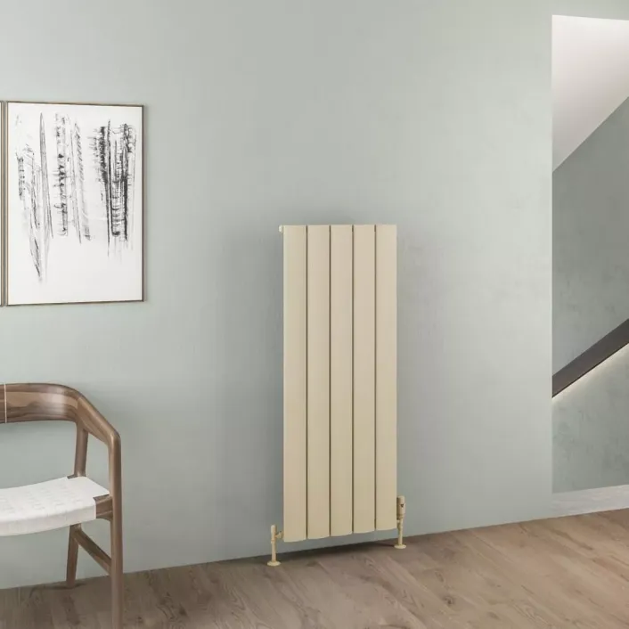 Eastbrook Malmesbury 1200 x 470 Aluminium Radiator Matt Cappuccino