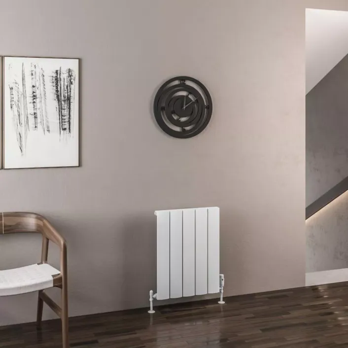 Eastbrook Malmesbury 600 x 470 Aluminium Radiator Matt White