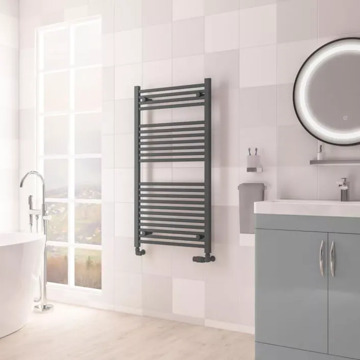 Eastbrook Biava Multirail HV Straight 1118 x 600mm Matt Anthracite