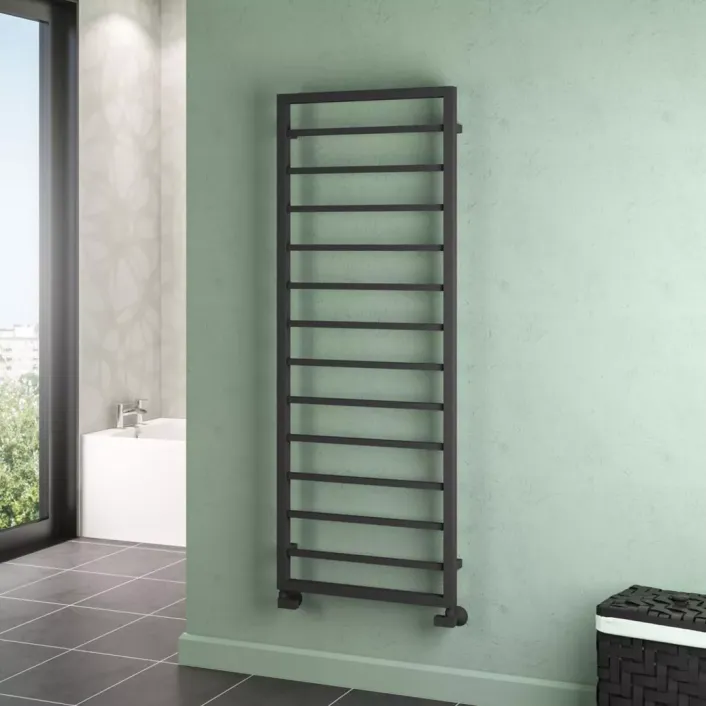 Eastbrook Ryton 1600 x 600mm. Towel Rail Matt Anthracite