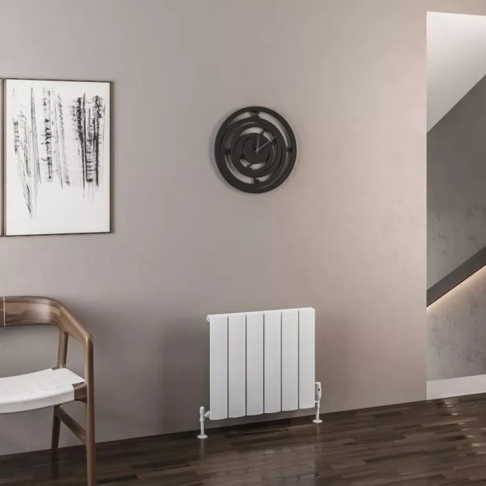Eastbrook Malmesbury 500 x 565 Aluminium Radiator Matt White