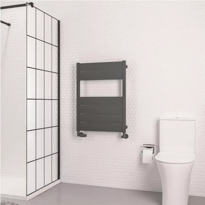 Eastbrook Kingswood Slimline 820 x 600 Aluminium Towel Rail Matt Anthracite
