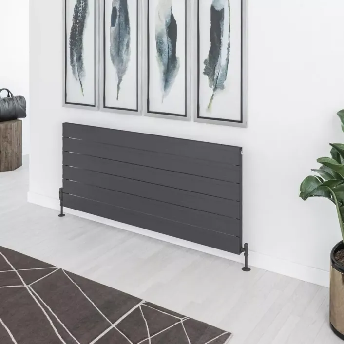 Eastbrook Berkeley 603 x 1400 Aluminium Radiator Matt Anthracite