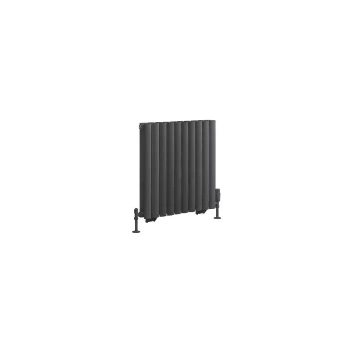 Eastbrook Tunstall Double 600 x 589 Radiator Matt Anthracite