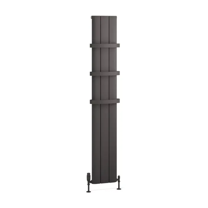 Eastbrook Withington 1800 x 280 Aluminium Radiator Matt Anthracite