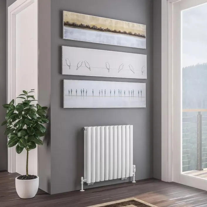 Eastbrook Tunstall Double 600 x 648 Radiator Matt White