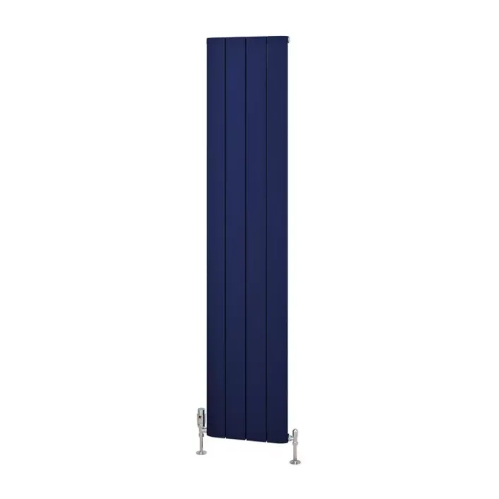 Eastbrook Withington 1800 x 375 Aluminium Radiator Matt Cobalt Blue