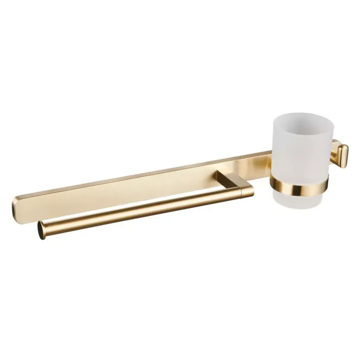 Eastbrook Asti Toilet Brush Holder - Brushed Brass - Polished