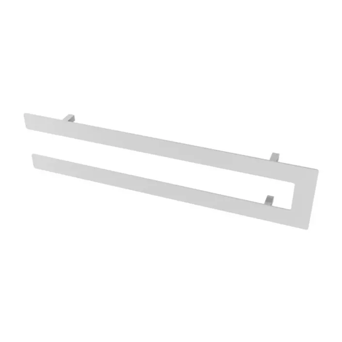 Eastbrook Addington Double Flat Style Towel Hanger 662mm Gloss White
