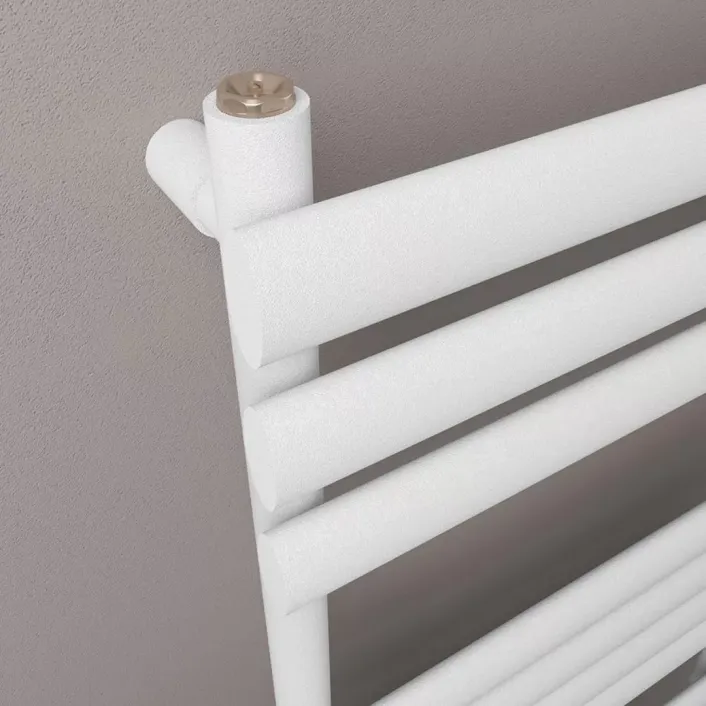 Eastbrook Tunstall 800 x 500 Towel Rail Matt White