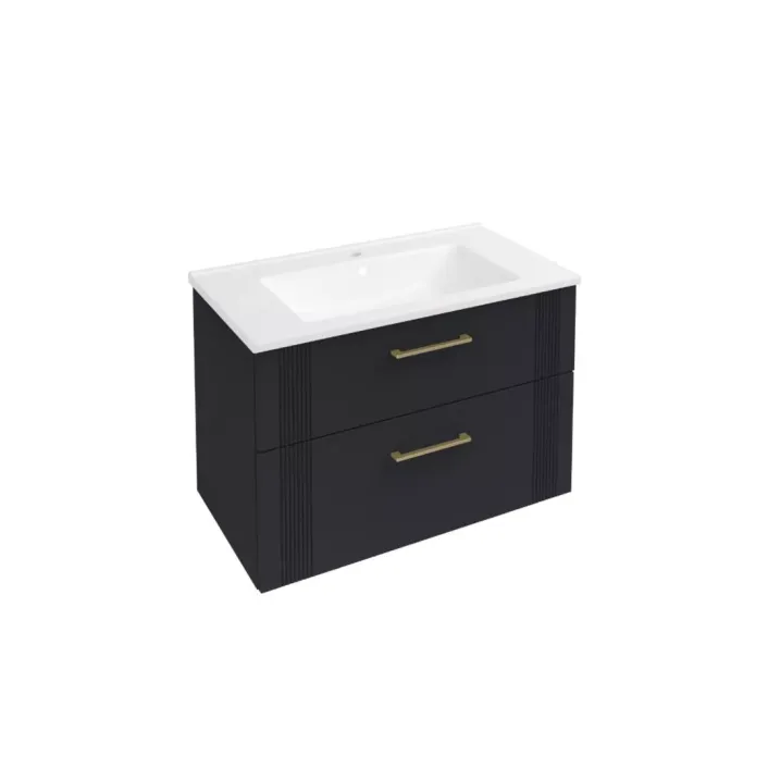 Eastbrook Cranham 80cm Wall Hung Vanity Unit - Matt Anthracite