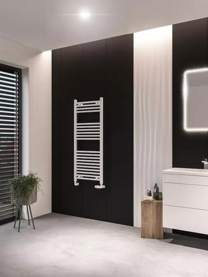 Eastbrook Wingrave 1200 x 500 Straight Multirail Matt White