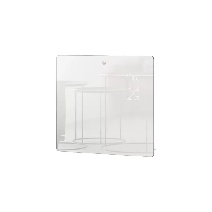 Eastbrook Cortona 555 x 520 Glass Fronted Electric Radiator 1000W White