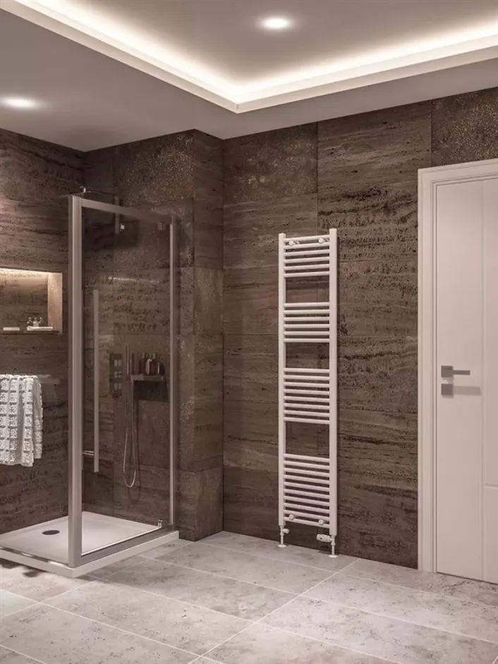 Eastbrook Wingrave 1800 x 400 Straight Multirail Gloss White