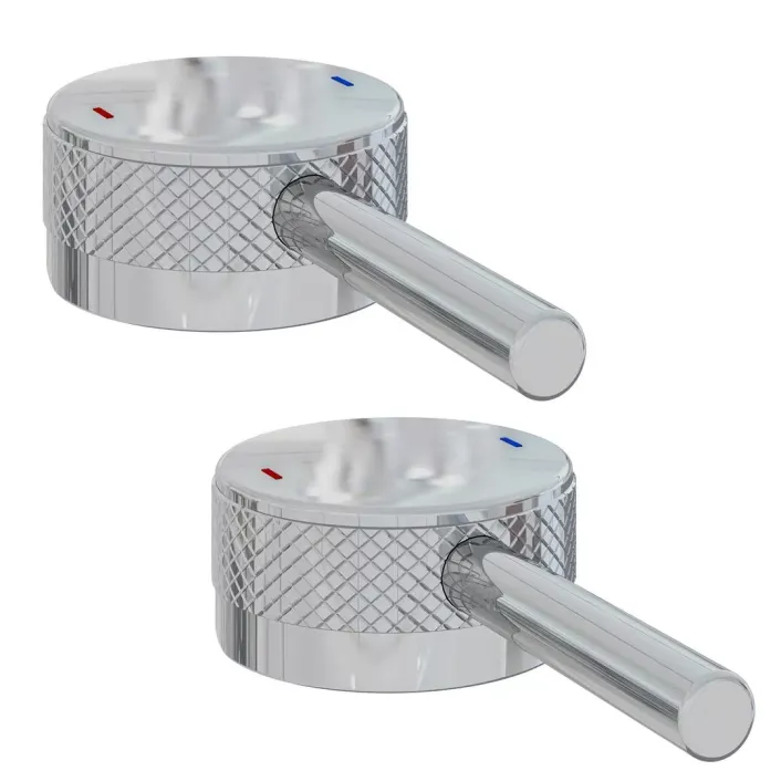 Eastbrook (Single) Meriden Half Knurling Tap Handle for Freestanding Bath Tap Chrome