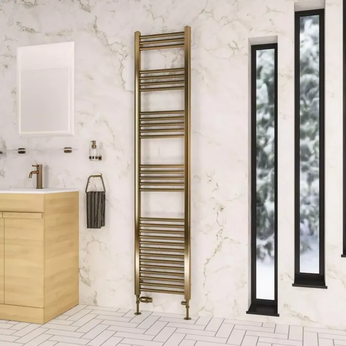 Eastbrook Wendover Straight Multirail 1800 x 400 Brushed Bronze