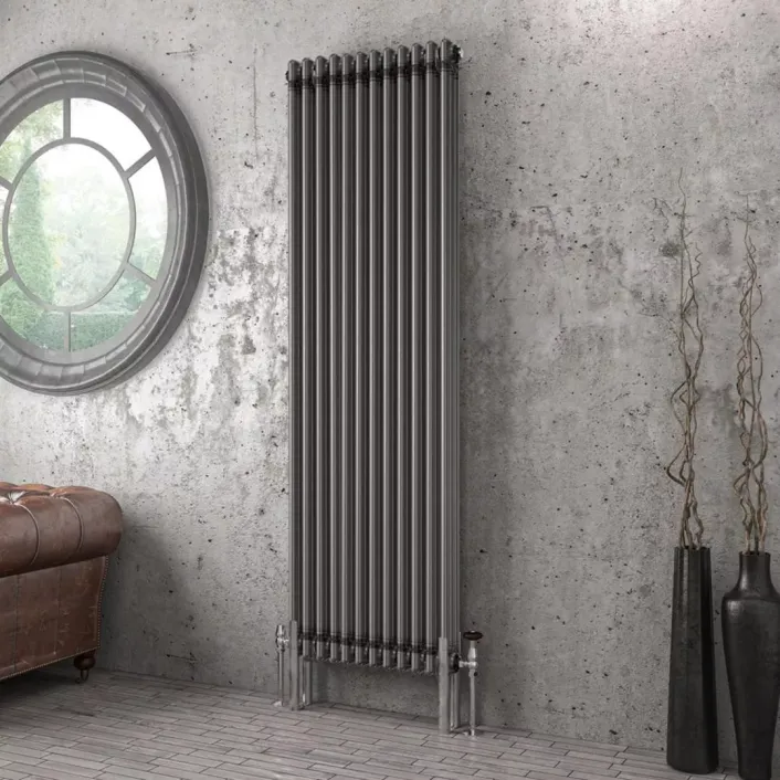 Eastbrook Imperia 3 Column Radiator 1800 x 560mm Bare Metal