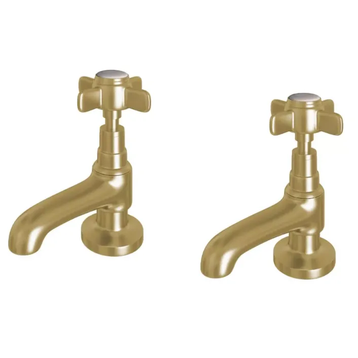 Eastbrook Haymarket Luxury Basin Taps - Brushed Brass