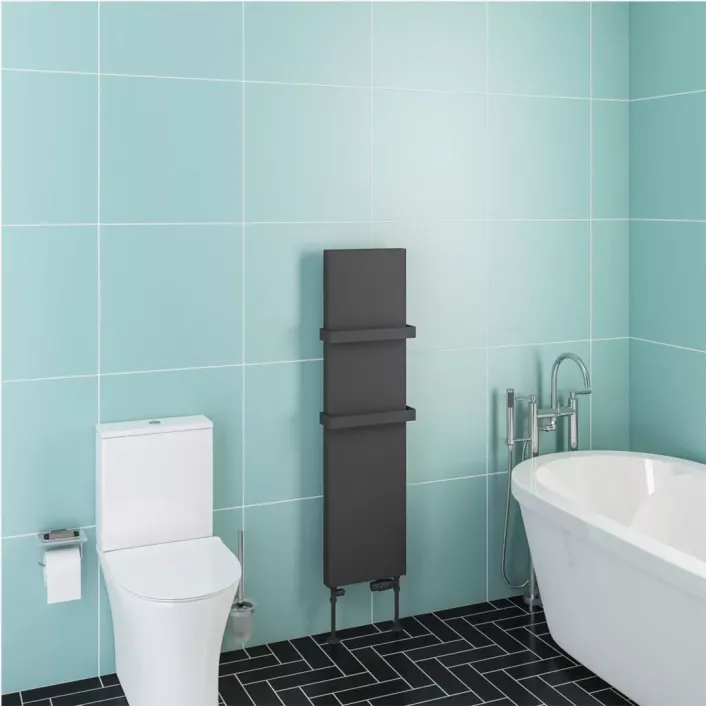 Eastbrook Wingrave 1200 x 310 Flat Panel Radiator Matt Anthracite