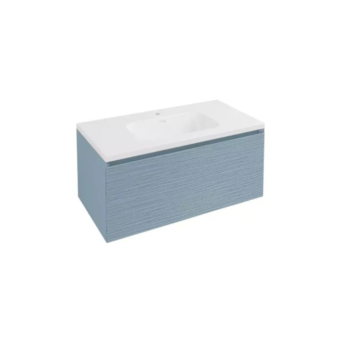 Eastbrook Langley 90cm Wall Hung Vanity Unit - Harbour Blue