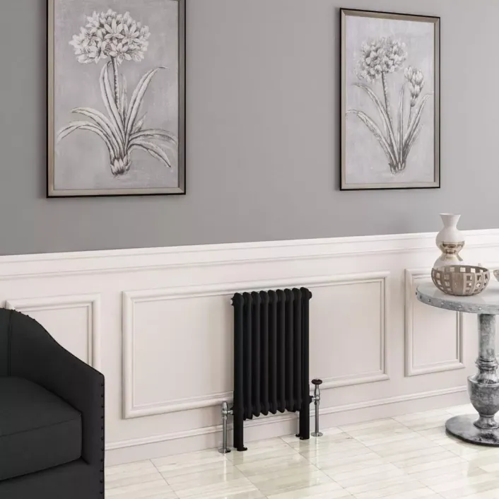 Eastbrook Imperia 2 Column Radiator 600 x 425mm Matt Black