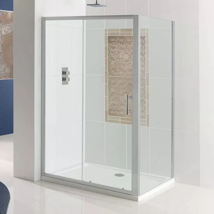 Eastbrook Vulcan 1850mm x 1500mm Slider Shower Door - Chrome