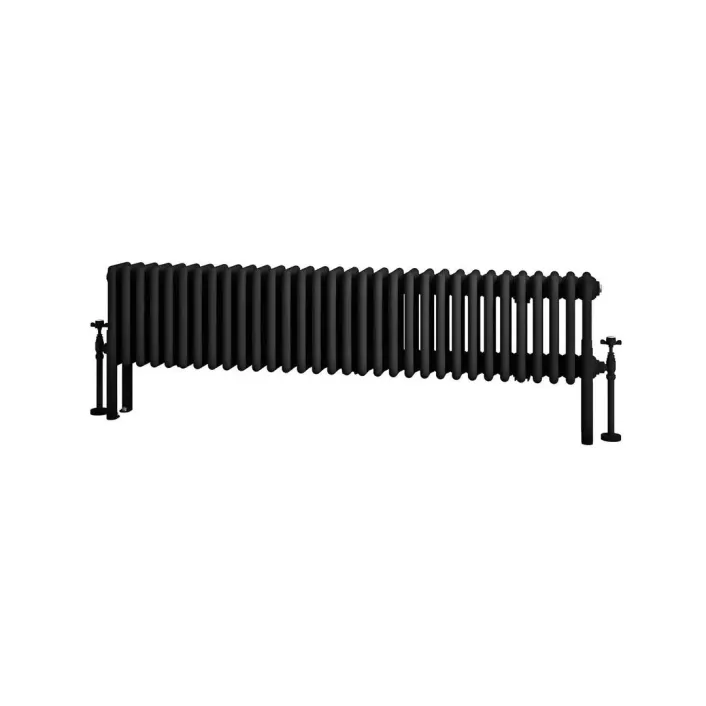Eastbrook Imperia 4 Column Radiator 300 x 1460mm Matt Black