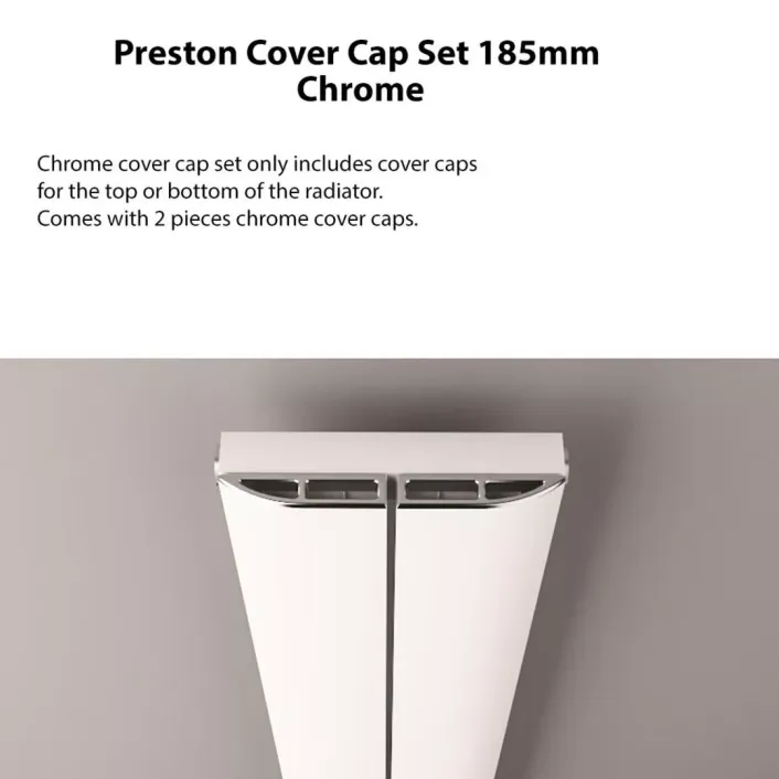 Eastbrook Preston Cover Cap Set 185mm Chrome
