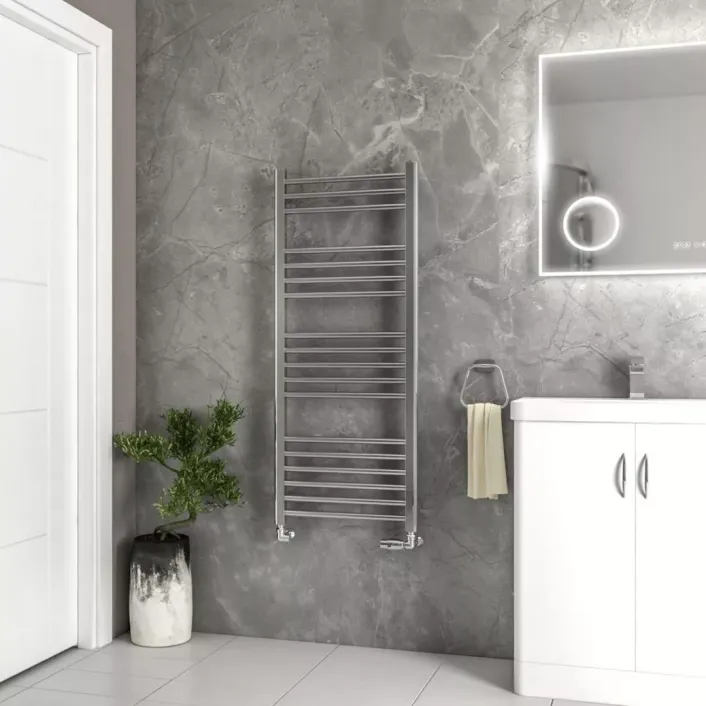 Eastbrook Wendover Straight Stainless Steel Multirail 1200 x 500 Mirror Polished